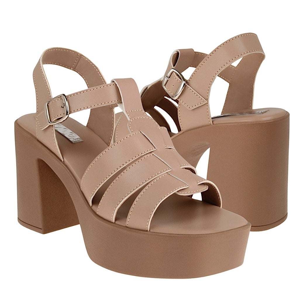 SANDALIAS DAMA STYLO 423 SIMIPIEL BEIGE Stylo 423 Walmart en línea