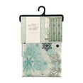 thumbnail image 2 of Serafina Home Winter Snowflake Peva Shower Curtain for Bathroom: Decorative with Lurex Shimmer Effect, Blue White, 2 of 2