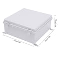 thumbnail image 2 of Miumaeov Hinged Cover Stainless Steel Project Box with Mounting Plate ABS Plastic DIY Electrical Box IP67 Waterproof Box, 2 of 13
