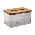 thumbnail image 2 of Quinlirra Composite Board Cover Scandinavian Tissue Box Household Living Room Coffee Table Drawer Box Transparent Restaurant Drawer Box Gifts For Women Gifts For Men Halloween Gifts, 2 of 7