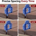 thumbnail image 4 of 4-In-1 Deck Spacers Tool, Ngxiha Plastic Board Spacers Deck Board Spacers Gap Tool Precision Spacing Rings for Composite, Pvc, Treated Decking Board for Flooring & Installation, 4 of 7