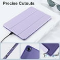 thumbnail image 4 of KOMI Case for Samsung Galaxy Tab A9 Plus 2023, Slim Stand Hard Back Shell Protective Smart Cover with Auto Sleep Wake Feature for Samsung Galaxy Tab A9 + 10.9" Tablet, Purple, 4 of 7