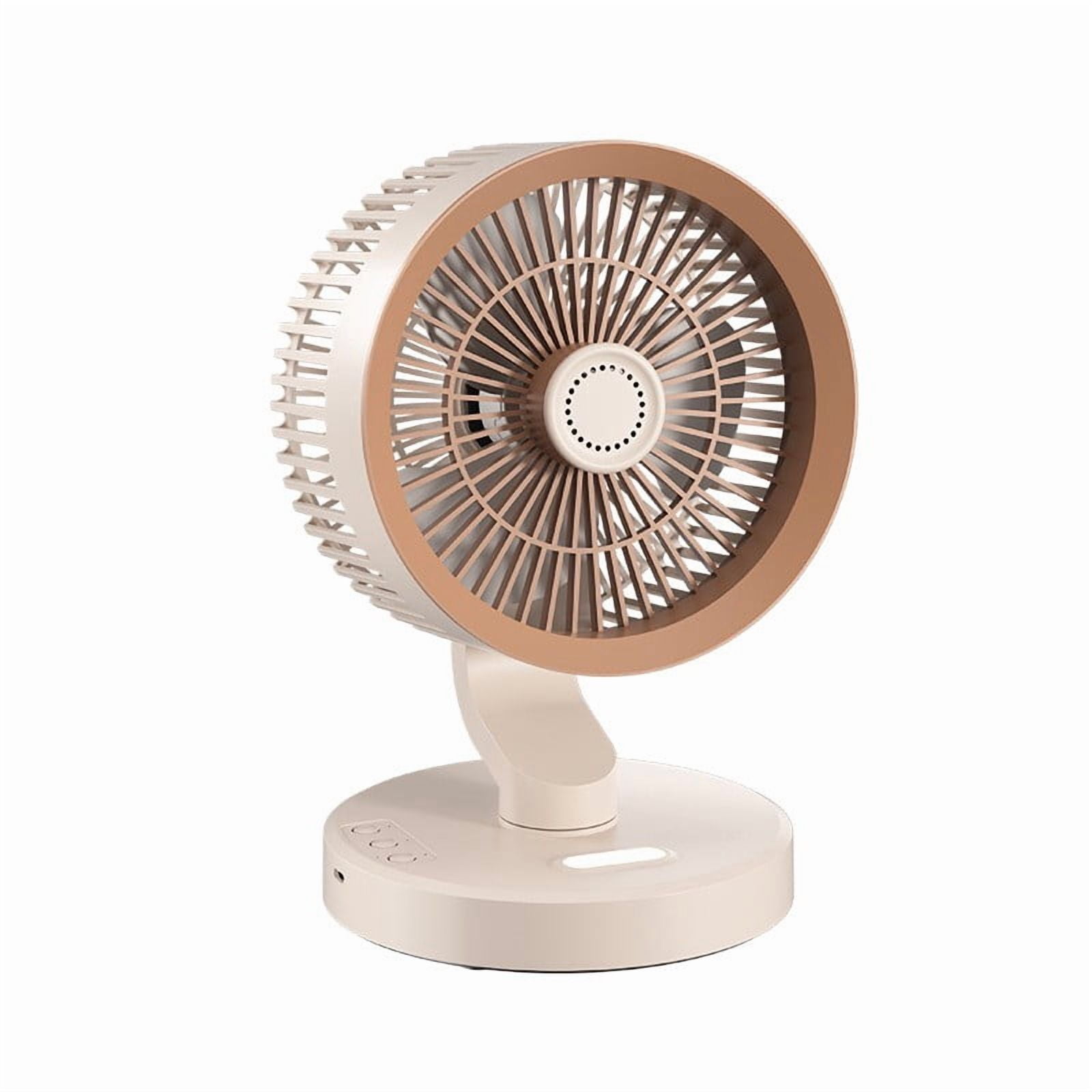 Specollect 1 Pcs Remote Control Desk Fan, Quiet Brushless Motor, Oscillating Mini Table Fan for Home Office Bedroom with Night Light, Aromatherapy