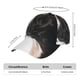 thumbnail image 2 of Fotbe Black And White Boston Terrier Gorro Clásico de Béisbol, Gorra Ajustable con Broche Snapback, Gorro de Exterior de Algodón Suave, 2 of 6