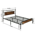 thumbnail image 4 of VECELO 3-Piece Bedroom Set with Full Bed Frame and 2 Nightstands, 4 of 9