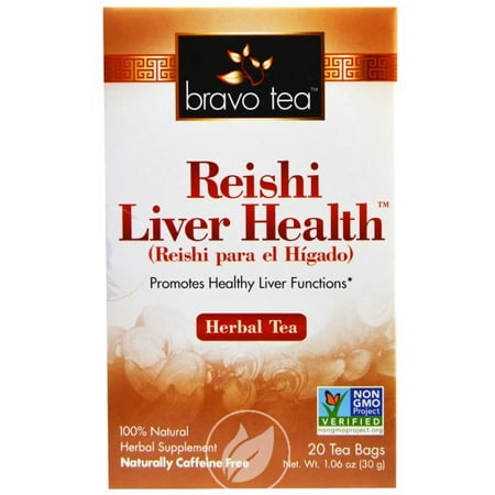 Bravo Tea Reishi Liver Health Tea 20 Bag, Pack of (Best Tea For Liver Health)