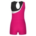 thumbnail image 4 of YIZYIF Girls 2Pcs Ballet Dance Outfit Shiny Flame Shape Glitters Tank Leotard with Shorts Dance Suit, 4 of 7