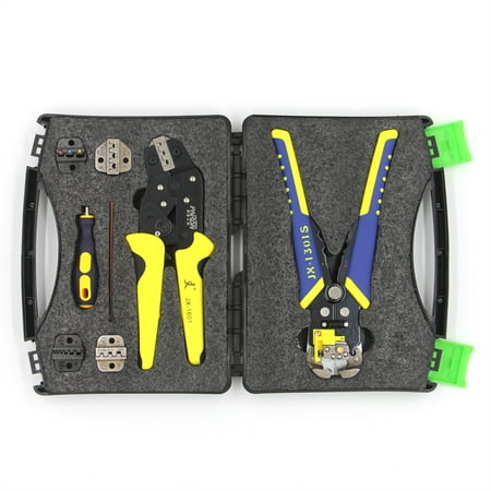 

PARON Professional Wire Crimpers Multifunctional Engineering Ratcheting Terminal Crimping Pliers Wire Strippers Bootlace Ferrule Crimper Tool Cord End Terminals Pliers Kit