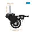 thumbnail image 2 of 1.5 Inch Stem Casters, Wire Shelf Caster Wheels Threaded Swivel Stem Wheels Wire Shelving, Black 4 Pack, 2 of 6