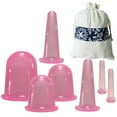 thumbnail image 2 of 7-Piece Medical-Grade Silicone Cupping Therapy Set for Home Use - 2nd Class Certified Massage Cups with 7cm & 5.5cm Sizes, Easy-to-Use Design, Premium Silicone Material, Includes Color Box - Ready, 2 of 5