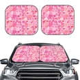 thumbnail image 2 of Sikiie Love Print Foldable Car Windshield Sun Visor, Car Window Sunshade Suitable for Sedan, SUV and Truck Car Accessories-Medium, 2 of 6