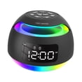 thumbnail image 3 of Reloj despertador digital perfecl con altavoz atenuador multifuncional reloj de escritorio LED con dos alarmas para mesita de noche Negro, 3 of 8