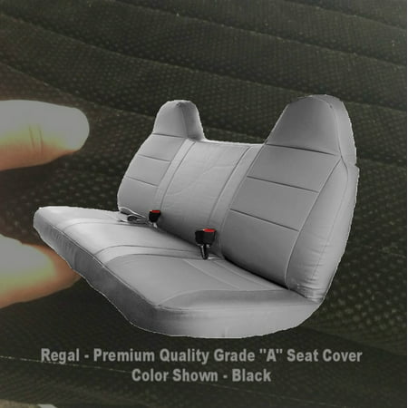 RealSeatCovers Seat Cover for 1992 - 2010 Ford F-Series F150 F250 F350 F450 F550 Solid Bench Custom Made Fit (Best Custom Fit Truck Seat Covers)