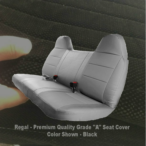 Realseatcovers Seat Cover For 2009 Ford F Series F150 F250 F350 F450 F550 Solid Bench Custom Made Fit Black Com - 2009 Ford F150 Xl Seat Covers