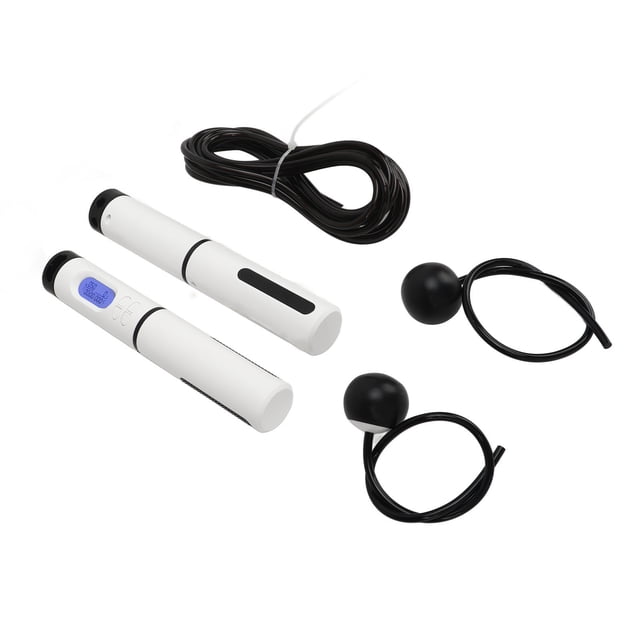 Weighted Handle Jumping Rope, LED HD Screen 360 Degrees Rotation 4 Modes Electronic Rope Smart With Timeout Over Circle Prompt For Outdoor