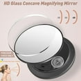 thumbnail image 3 of 5" 40x Magnifying Makeup Mirror with Suction Cup,Compact Travel Size Vanity Mirror with Ring,40X Powerful+ Magnification Concave Mirror for Detailed Checking,Mid-size Portable Handheld Mirror, 3 of 8