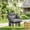 Dark Gray, variant on Outsunny Hanging Hammock Chair, Cotton Rope Macrame Swing Chair with Large Cushion, Chain, Steel Frame for Indoor Outdoor Patio Balcony, Cream White