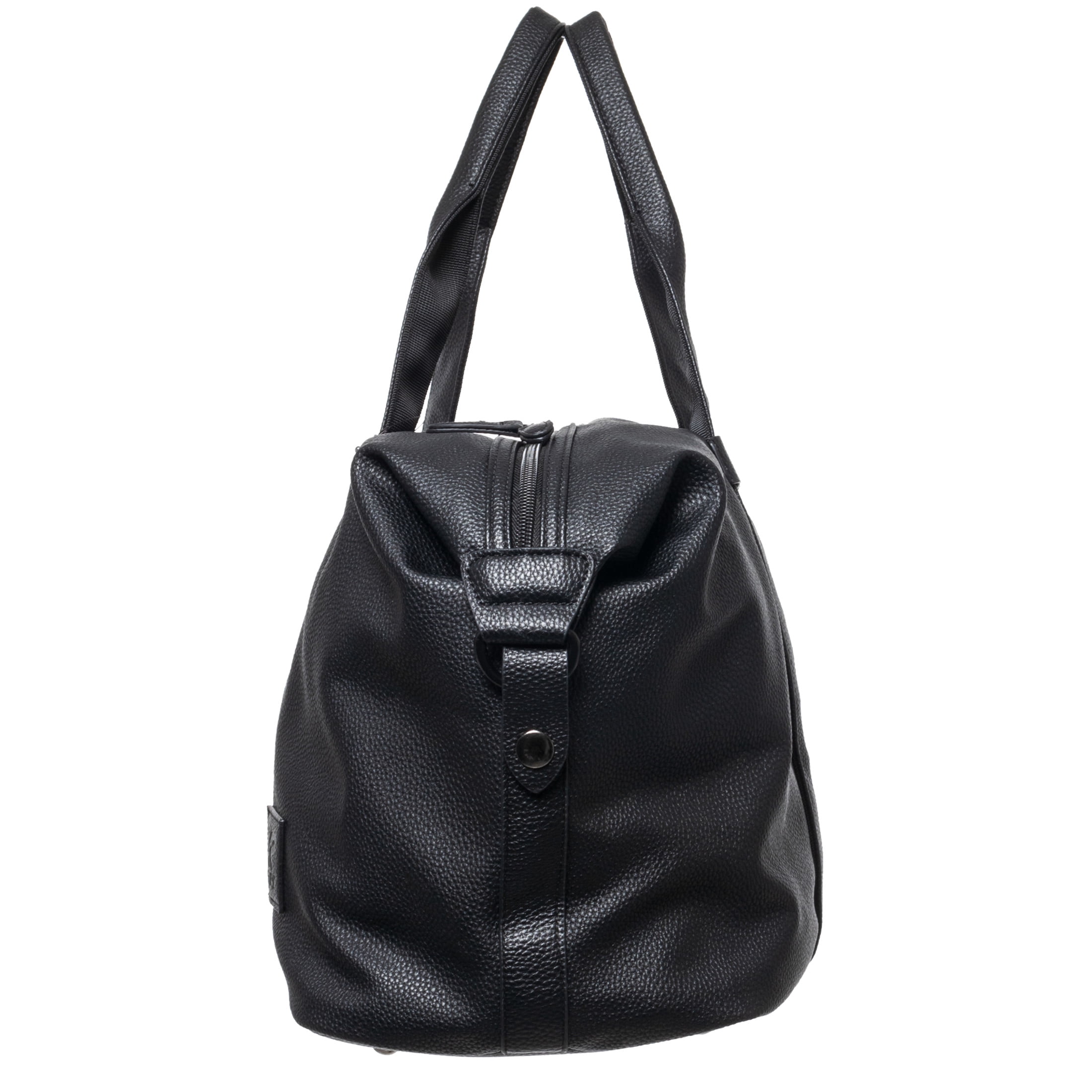 X RAY JEANS Mens Pebbled Faux Leather Travel Duffel Bag, Black, OS