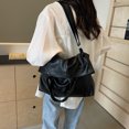 thumbnail image 3 of Bolso Hobo Bandolera para Mujer Correa Ajustable PU Cuero Sólido Mano, 3 of 9