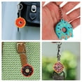 thumbnail image 3 of 18pcs Keychain Pendants Donut Charm Keyring Key Ring Donut Hanging Pendant for Bags, 3 of 9