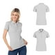 thumbnail image 2 of Playera Tipo Polo Piqué con Silueta para Dama · 50% Algodón 50% Poliéster, 2 of 3