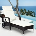 thumbnail image 1 of Patiojoy Adjustable Wicker Patio Lounge Outdoor Rattan Cushioned Recliner, 1 of 6