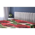 thumbnail image 5 of Ambesonne Rose Fitted Sheet, Romantic Art of English Garden, California King, Dark Pink Emerald Dust, 5 of 5