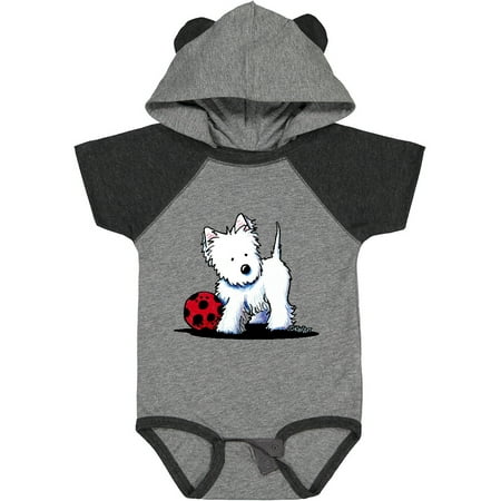 

Inktastic Westie with Ball Gift Baby Boy or Baby Girl Bodysuit