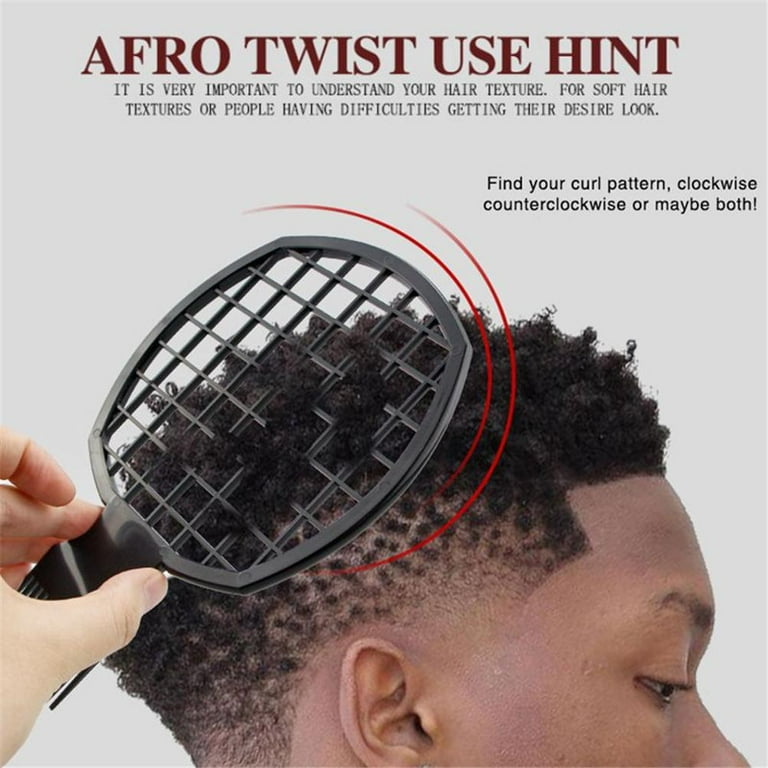 Afro Twist Comb Portable Deux-en-un Peigne à cheveux Compatible