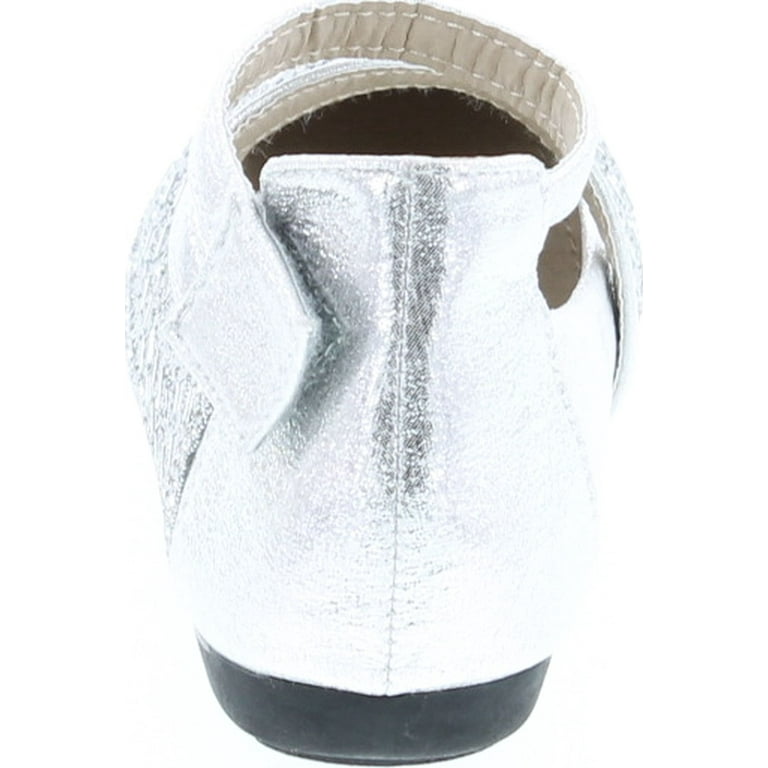 Ladies silver flat shoes cheap uk