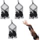 thumbnail image 1 of 2 pares de guantes cortos de encaje transparente sin dedos para damas de honor, de malla, con pedrería. Guantes cortos de encaje sin dedos para damas de honor., 1 of 7