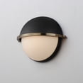 thumbnail image 2 of 12418SWBKWBR Maxim Lighting Duke - 1 Light Wall Sconce-7.5 Inches Tall and 9.5 Inches Wide-Black/Weathered Brass Finish, 2 of 5
