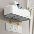 thumbnail image 4 of Toothbrush Holders For Bathrooms, Toothbrush Wall Mounted With 2 Toothbrush Cup,Bathroom Toothbrush Toothpaste, 4 of 7