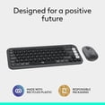 thumbnail image 2 of Logitech POP ICON Combo, Bluetooth Keyboard and Mouse Combo, Comfortable Typing, programmable Keys and Buttons, Quiet clicks, Easy-Switch up to 3 Devices - Graphite and Off-White, 2 of 11