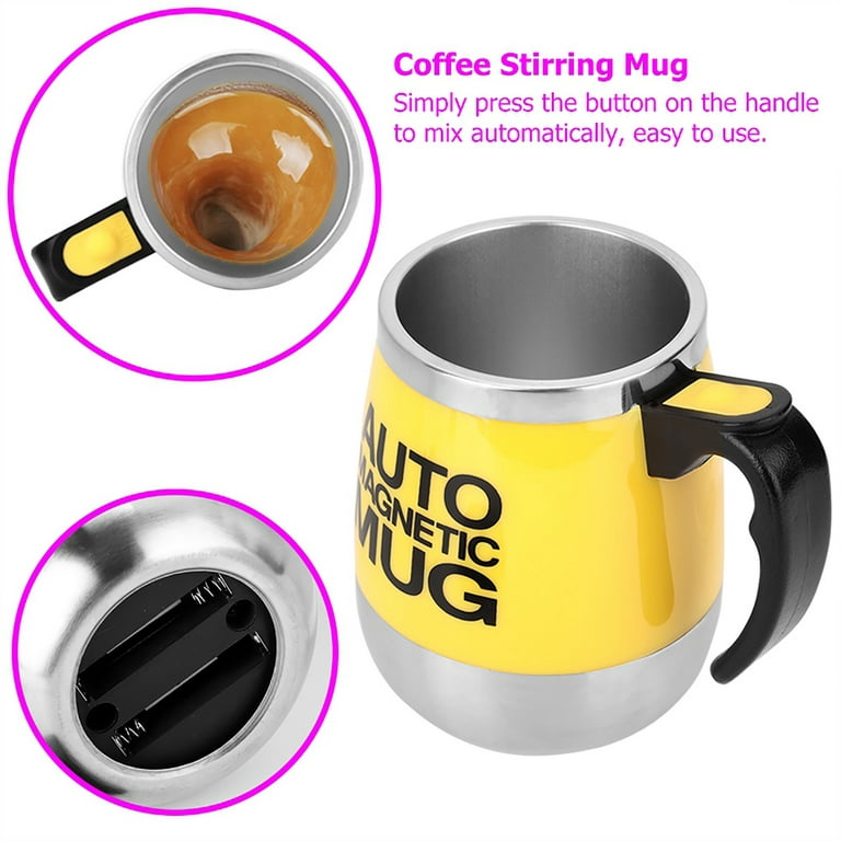 Automatic Self Stirring Magnetic Mug Stainless Steel Temperature Difference Coffee  Mixing Cup Blender Smart Mixer Thermal Cup - AliExpress