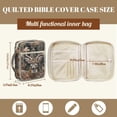 thumbnail image 6 of Xoenoiee Deer Camo Pattern Bible Cover Case Carrying Book Case Church Bag Quilted Cotton Bible Protective with Handle and Zipper Pocket, Gift for Men, Women, Father, Mother, 6 of 6