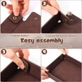 thumbnail image 6 of Ihvewuo 2pack Leather Valet Tray Organizer for Men Catch All Tray for Nightstand Dresser Entryway Table Key Wallet Watch Coin Change Phone Dresser Jewelry Bedside Desktop Dark Brown, 6 of 12