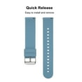 thumbnail image 3 of 20mm Watch Band Soft Silicone Quick-Release Strap with Buckle Breathable Watchband Wristband Compatible with, 3 of 8