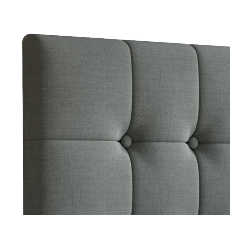 Castle Place Queen Headboard, Button Tufted Linen photo 3
