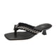 thumbnail image 1 of Amzcrzy Zapatos de mujer,Zapatos de mujer,Zapatillas de mujer, Sandalias de playa con punta cuadrada y tacón medio fino con diseño de espiga para mujer Sandalias Mujer Zapatillas De Casa, 1 of 7