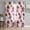 Red, variant on Blue Floral Sheer Curtains for Living Room Bedroom Vintage Cornflower Leaves Rustic Plants Sheer Curtains 84 Inch Long 2 Panels Set Light Filtering Curtain Window Treatments Drapes for Dining Room