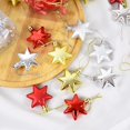 thumbnail image 5 of 12 Uds. De adornos para árbol de Navidad con forma de estrella dorada, bola colgante para árbol de Navidad, decoración navideña 2024 para el hogar, regalo de Año Nuevo, 5 of 5