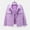 Purple, variant on Tbopshirt Cardigan for Women,Women Spring and Autumn Coats Warm Solid Long Sleeve Denim Jacket Outerwear Girls Zip Up Jacket