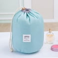 thumbnail image 2 of Los bolsos cosméticos plegables del viaje, maquillaje impermeable empaquetan el azul, 2 of 3