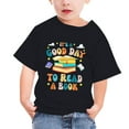 thumbnail image 2 of ROLKFUK Toddler Girls And Boys Graphic Print Shirts, Cotton Short Sleeve Crew Neck Fashion World Book Day Girls And Boys Summer Clothes Black 13 T, 2 of 4