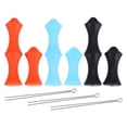 thumbnail image 1 of 6pcs Arc Corde Doigt Économiseur de Silicone Arcs Recourbés Chaîne Doigts Rouleaux, 1 of 6
