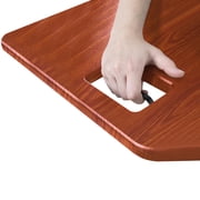 Stand Steady X-Elite Pro | Premier Corner Standing Desk Converter | Extra Large 40 Inch Sit to Stand Desk | Fully Assembled | Height Adjustable Desk Converter for Cubicles and L-Shaped Desks (Cherry)