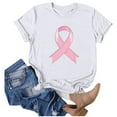 thumbnail image 3 of TYGHBN Women's Casual T Shirts with Cancer Awareness Ribbon Print Short Sleeve Round Neck Basic Style for Everyday Wear plus Size T Shirts Loose Fit Athletic Tops for Women Summer Shirt for Women, 3 of 4
