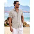 thumbnail image 2 of Coshow Mens Button Down Dress Shirts Business Casual Long Sleeve Wrinkle Free Blouses, 2 of 8