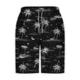 thumbnail image 4 of Muscularfit Board Shorts Men Baggy Graphic Bottom Big & Tall Casual Mid Rise Beach Pants for Men,Black,L, 4 of 5